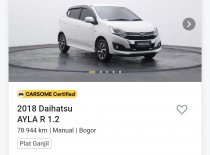 Jual Daihatsu Ayla 2018 1.2L R MT di Banten