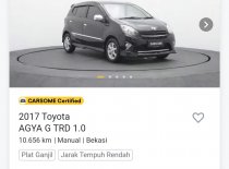 Jual Toyota Agya 2017 1.0L G M/T di Banten