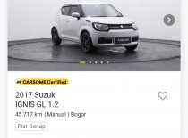 Jual Suzuki Ignis 2017 GL MT di Banten
